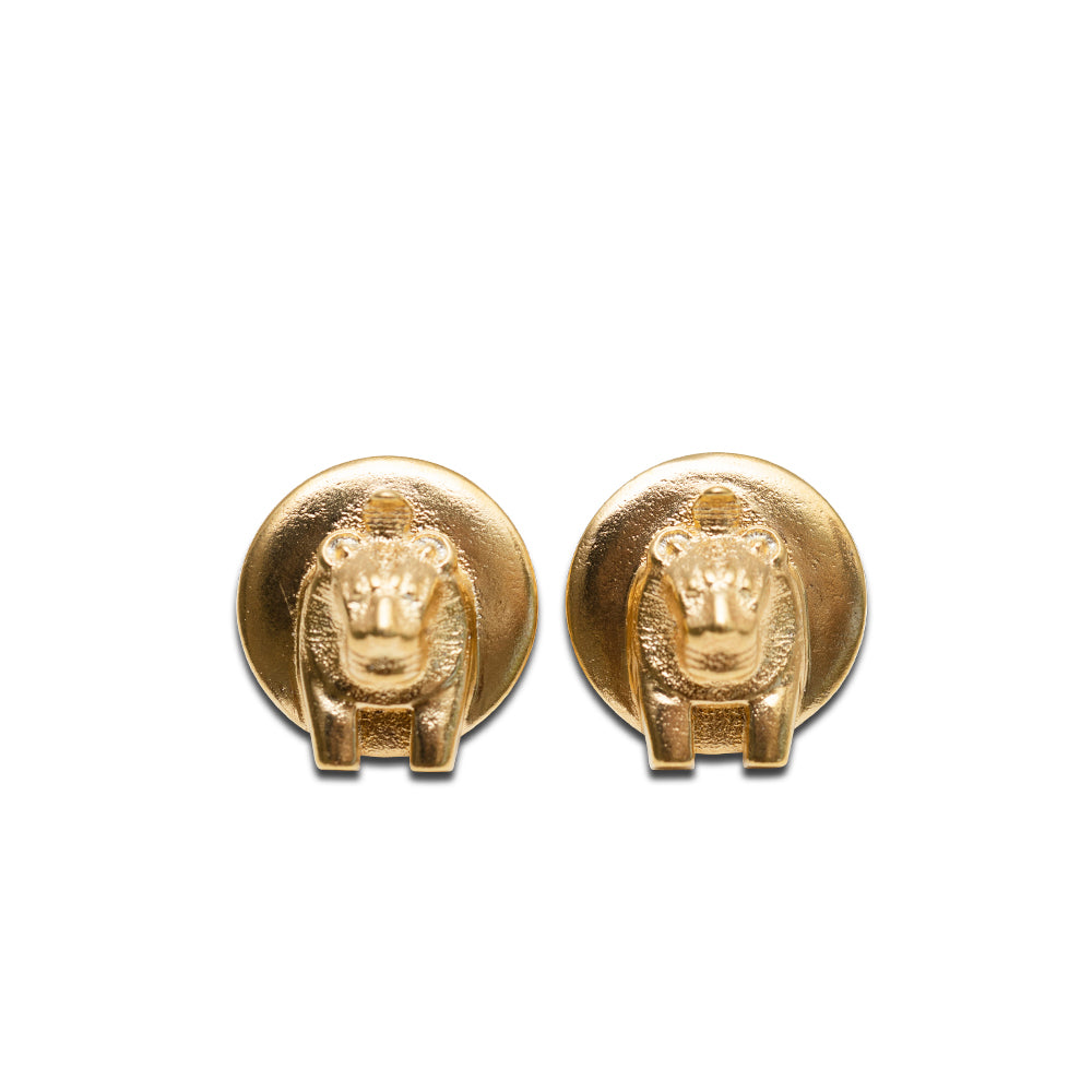 New Vintage by Kriss Sekhmet Fire silver stud earrings — view 3