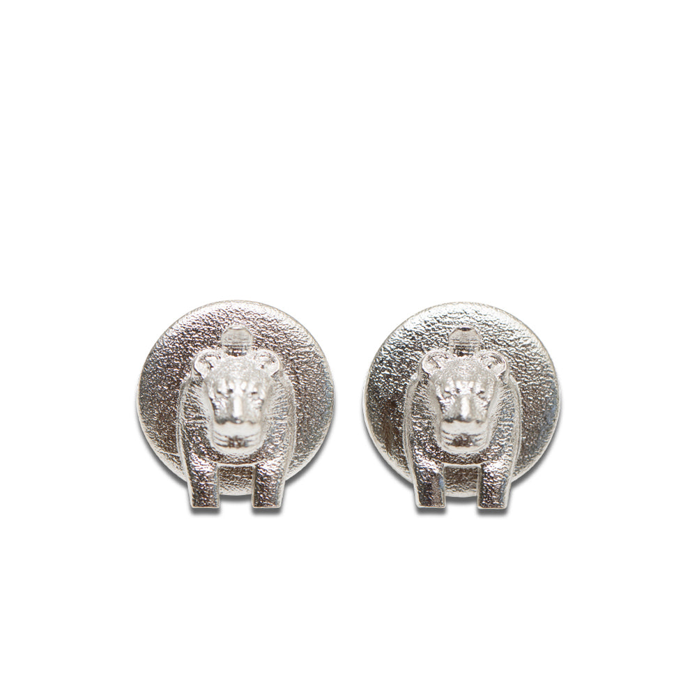 New Vintage by Kriss Sekhmet Fire silver stud earrings — view 4