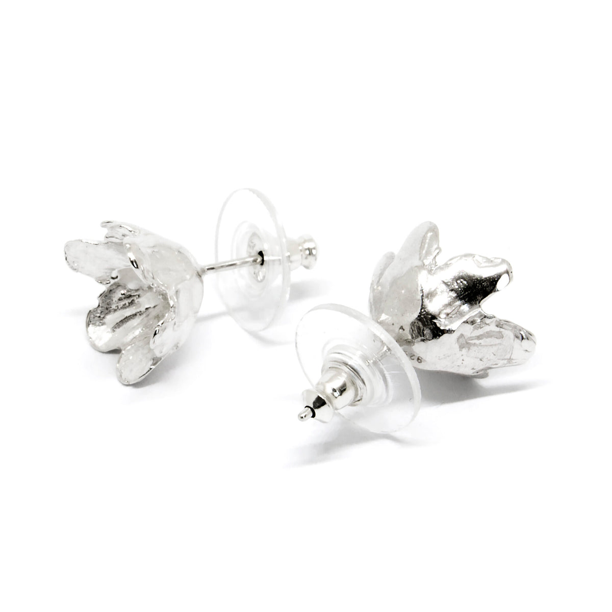 Agnes Veski SPRING Liverleaf silver earrings — view 2