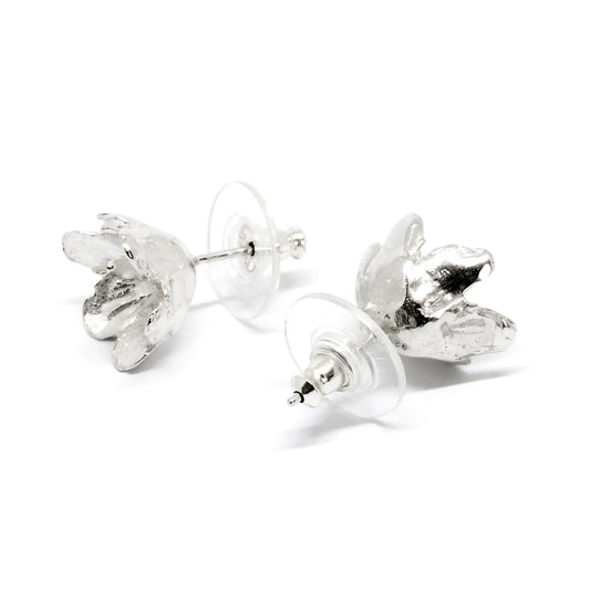 Agnes Veski SPRING Liverleaf silver earrings — view 2
