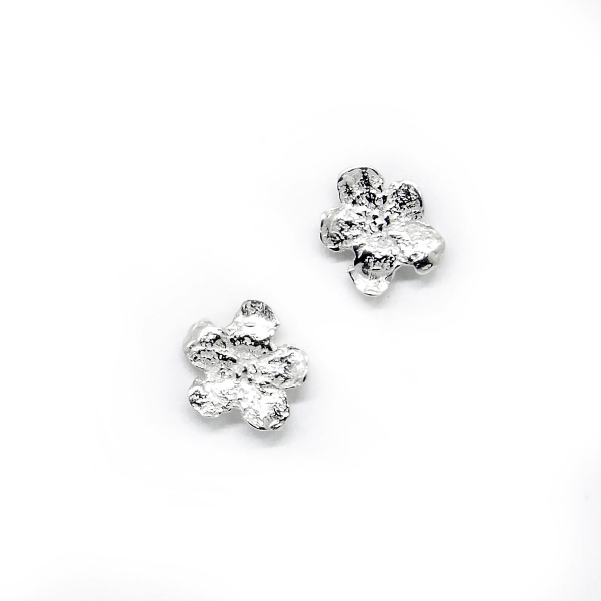 Agnes Veski SPRING Forget-Me-Not silver stud earrings — view 4