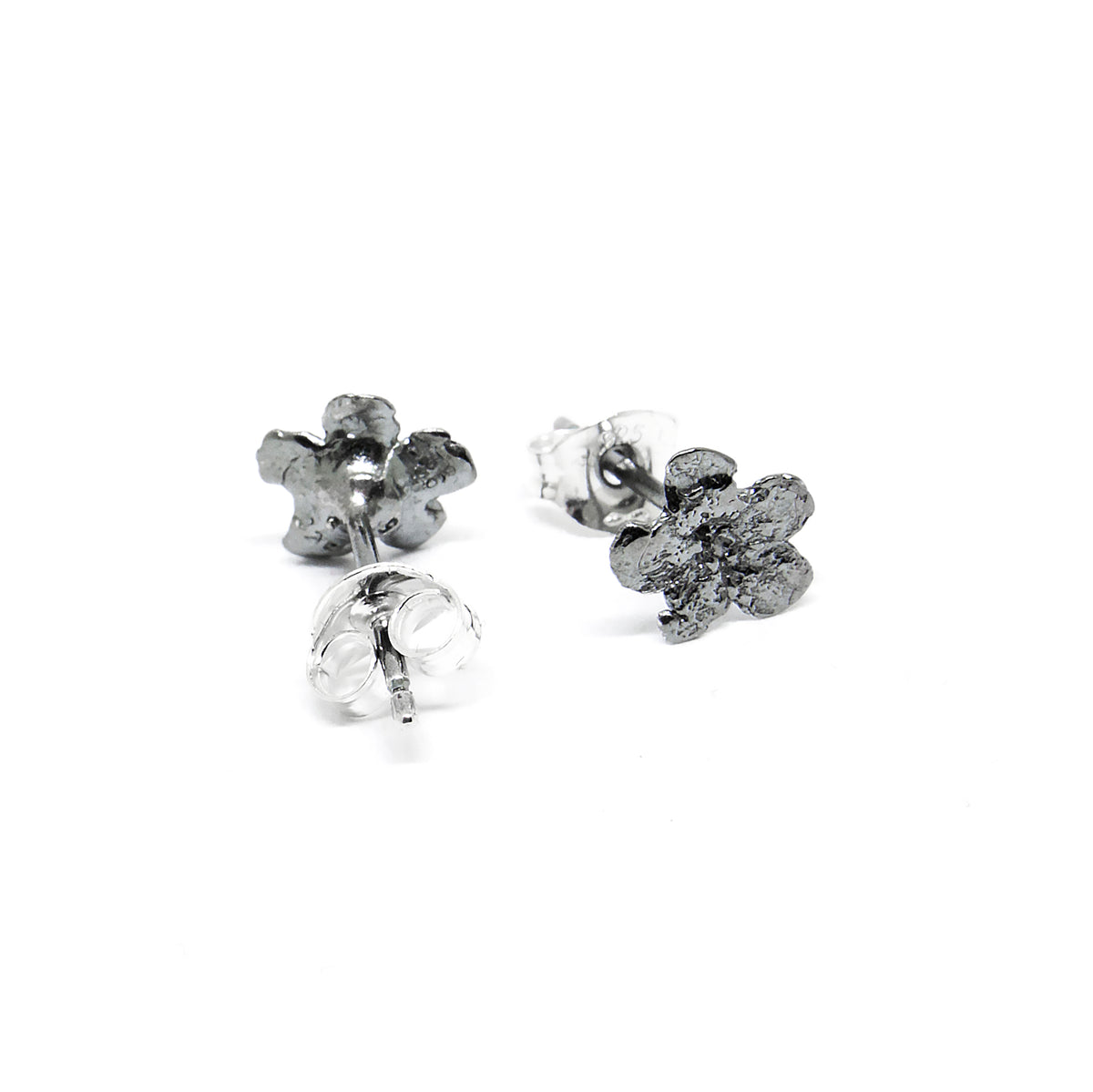 Agnes Veski SPRING Forget-Me-Not silver stud earrings — view 3
