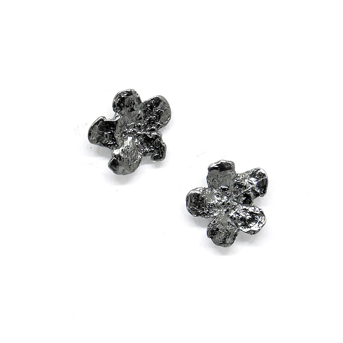 Agnes Veski SPRING Forget-Me-Not silver stud earrings — view 2