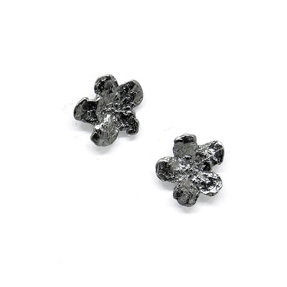 Agnes Veski SPRING Forget-Me-Not silver stud earrings — view 2