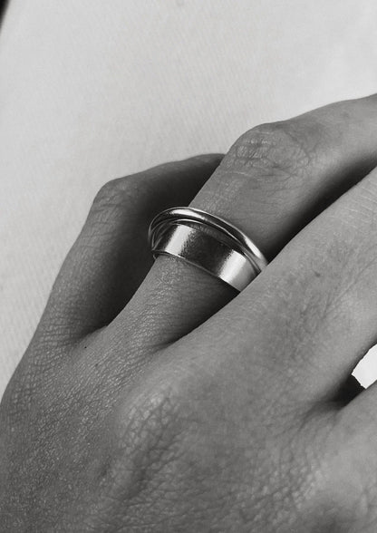 NO MORE Andromeda sterling silver spinner ring — view 2