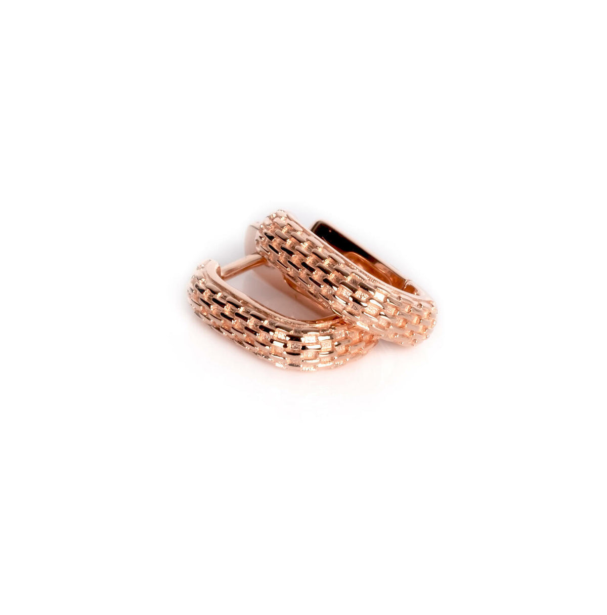 MyaMoon Honey Bee Hoopy silver hoop earrings — view 3