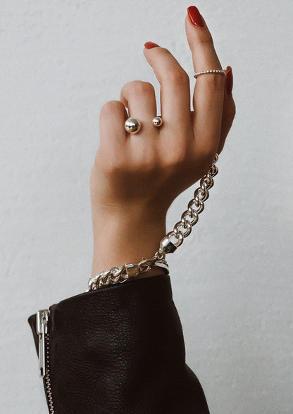 NO MORE Big Bomb sterling silver bubble ring — view 5