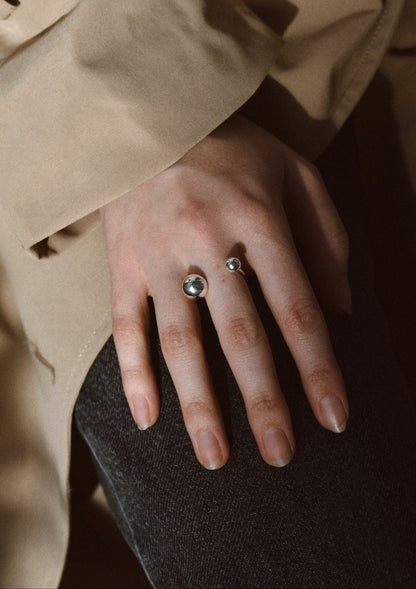 NO MORE Big Bomb sterling silver bubble ring — view 6