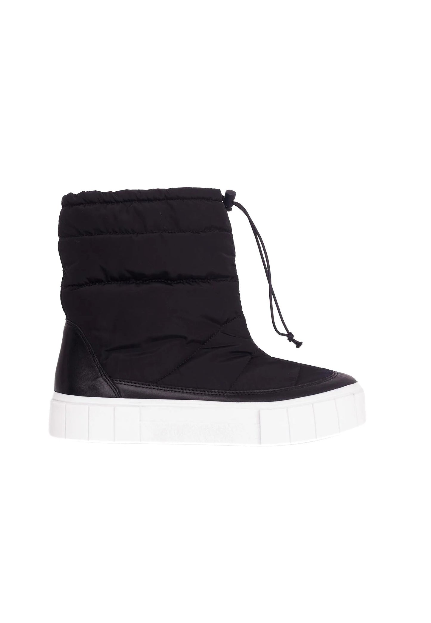 Black Nylon Winter Boots Andira – Women’s Warm Waterproof Ankle Boots