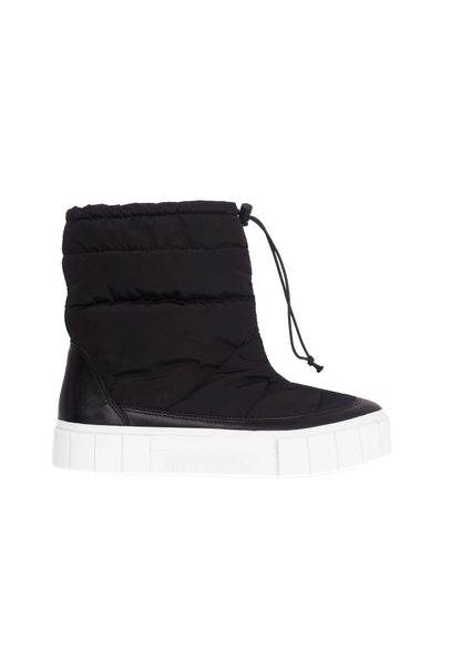 Black Nylon Winter Boots Andira – Women’s Warm Waterproof Ankle Boots