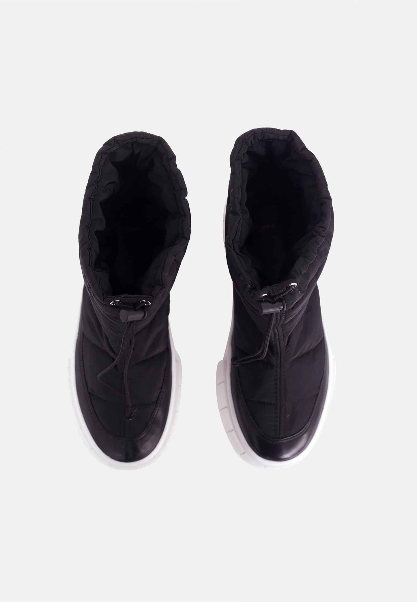 Black Nylon Winter Boots Andira – Women’s Warm Waterproof Ankle Boots