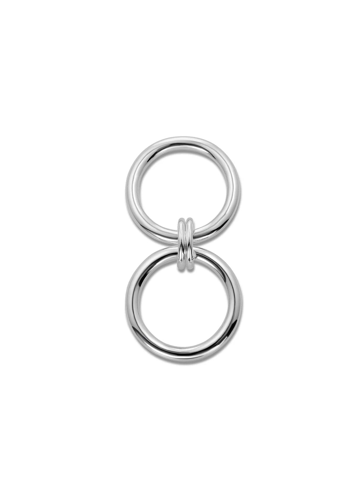 NO MORE Double sterling silver stacked ring — view 7