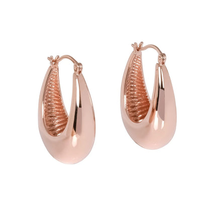 MyaMoon Penelope Hoops L silver hoop earrings