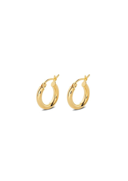 NO MORE Ella gold vermeil hoop earrings — view 2