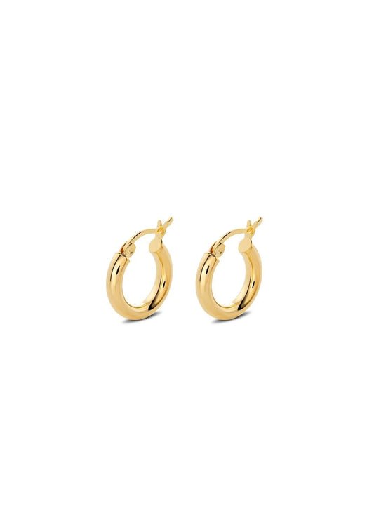 NO MORE Ella gold vermeil hoop earrings — view 2
