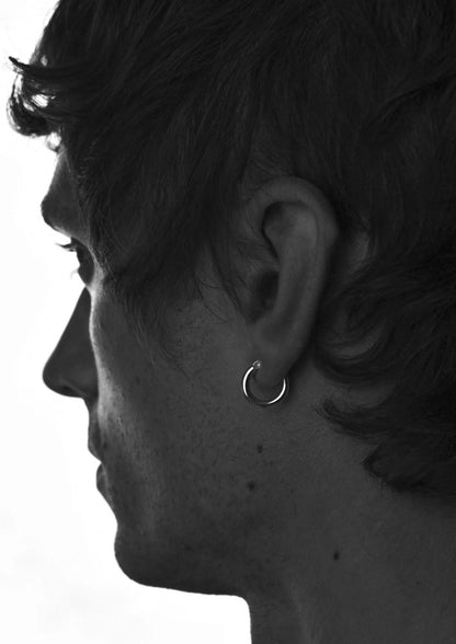 NO MORE Ella sterling silver hoop earrings — view 3