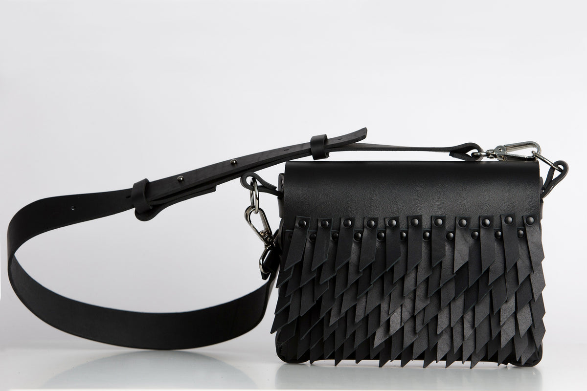 PYKOK Barbed Sister small black leather crossbody bag — view 4