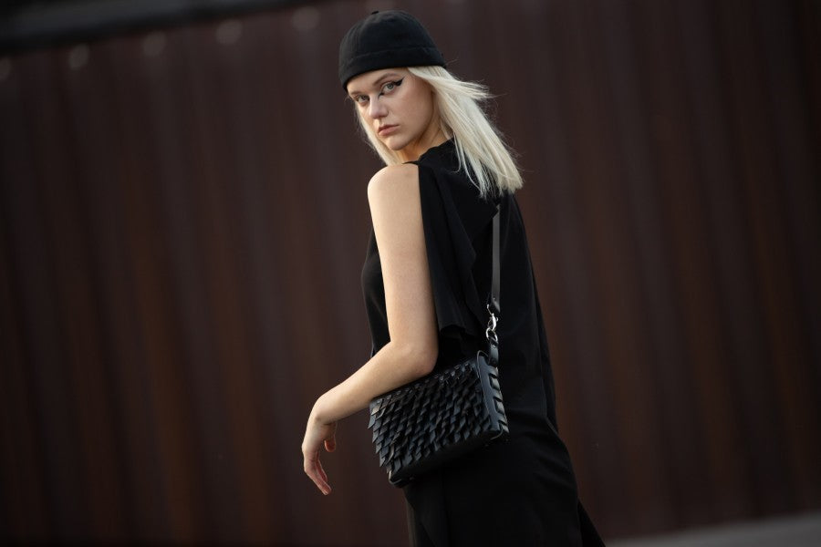 PYKOK Barbed Sister small black leather crossbody bag — view 3