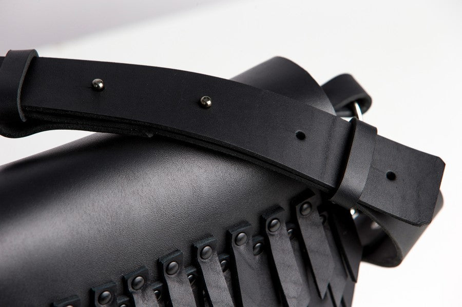 PYKOK Barbed Sister small black leather crossbody bag — view 8