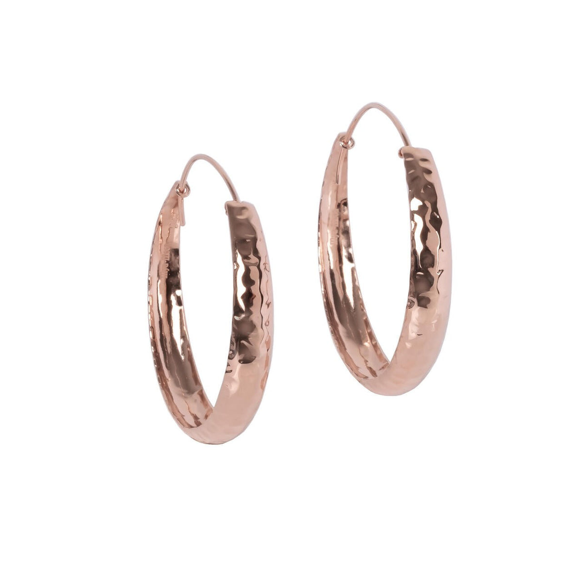 MyaMoon Helena silver hoop earrings — view 2