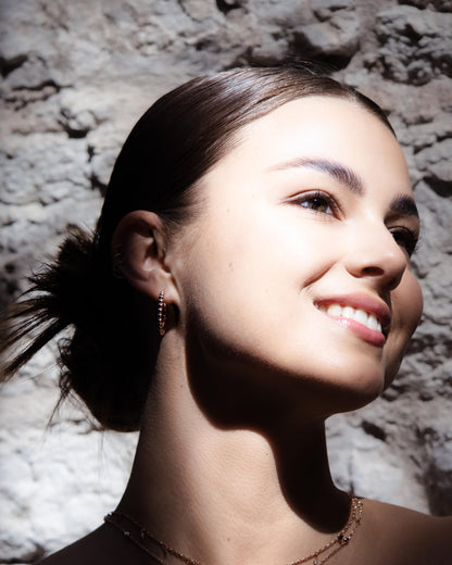 MyaMoon Aria Hoops M silver hoop earrings — view 2