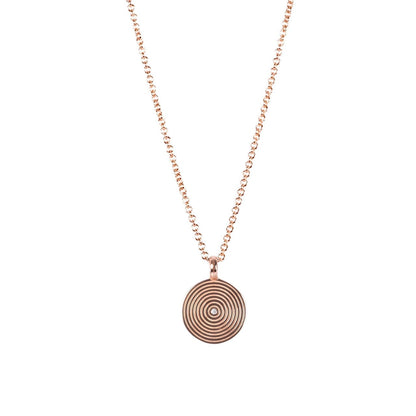 MyaMoon Illumi Infinity silver zircon pendant necklace — view 4