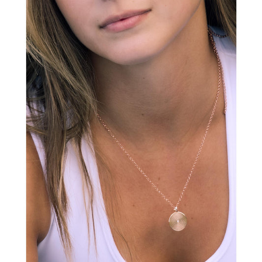 MyaMoon Illumi Infinity silver zircon pendant necklace