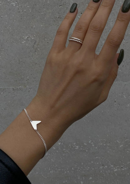 NO MORE Love sterling silver bracelet — view 6