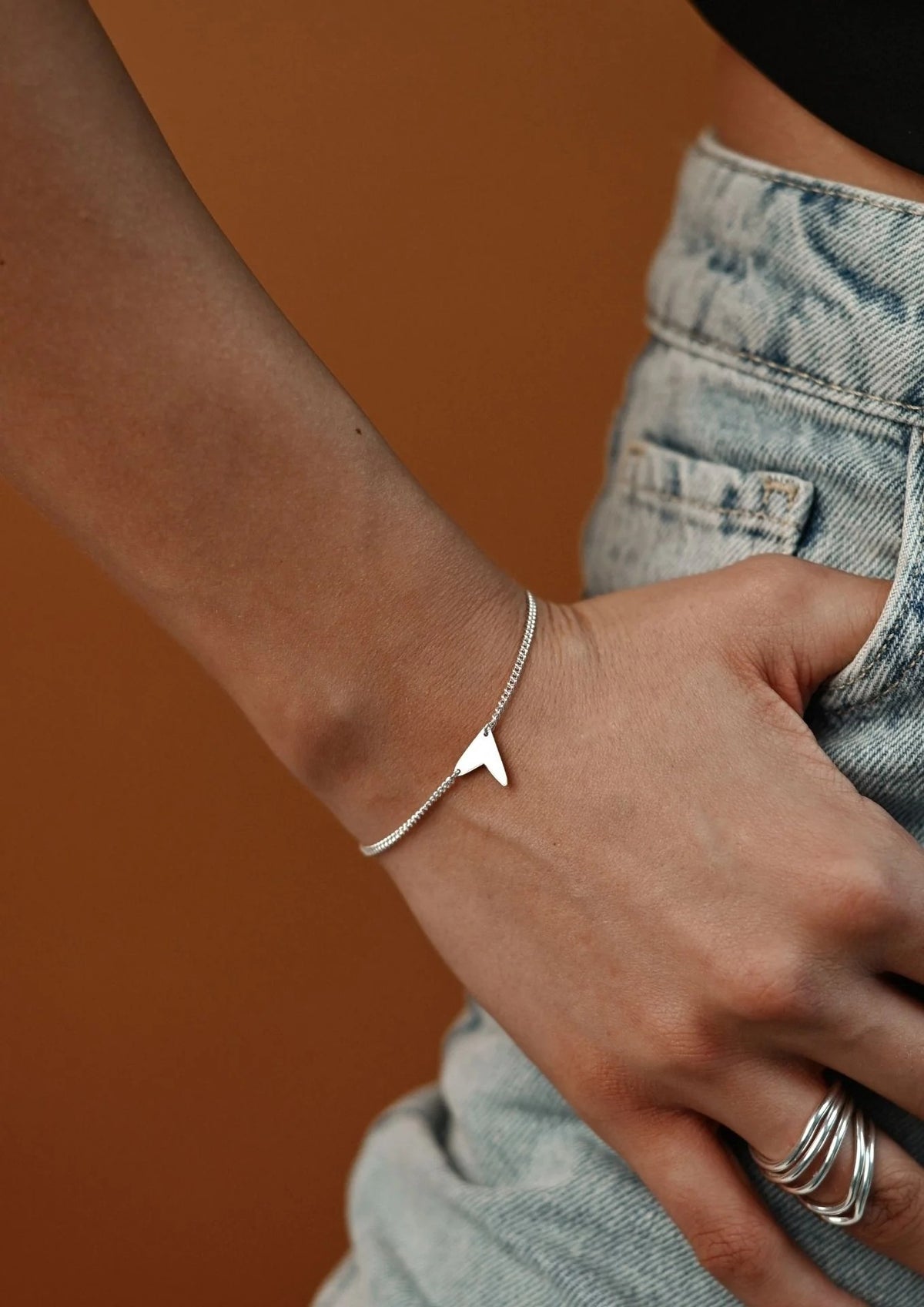 NO MORE Love sterling silver bracelet — view 5