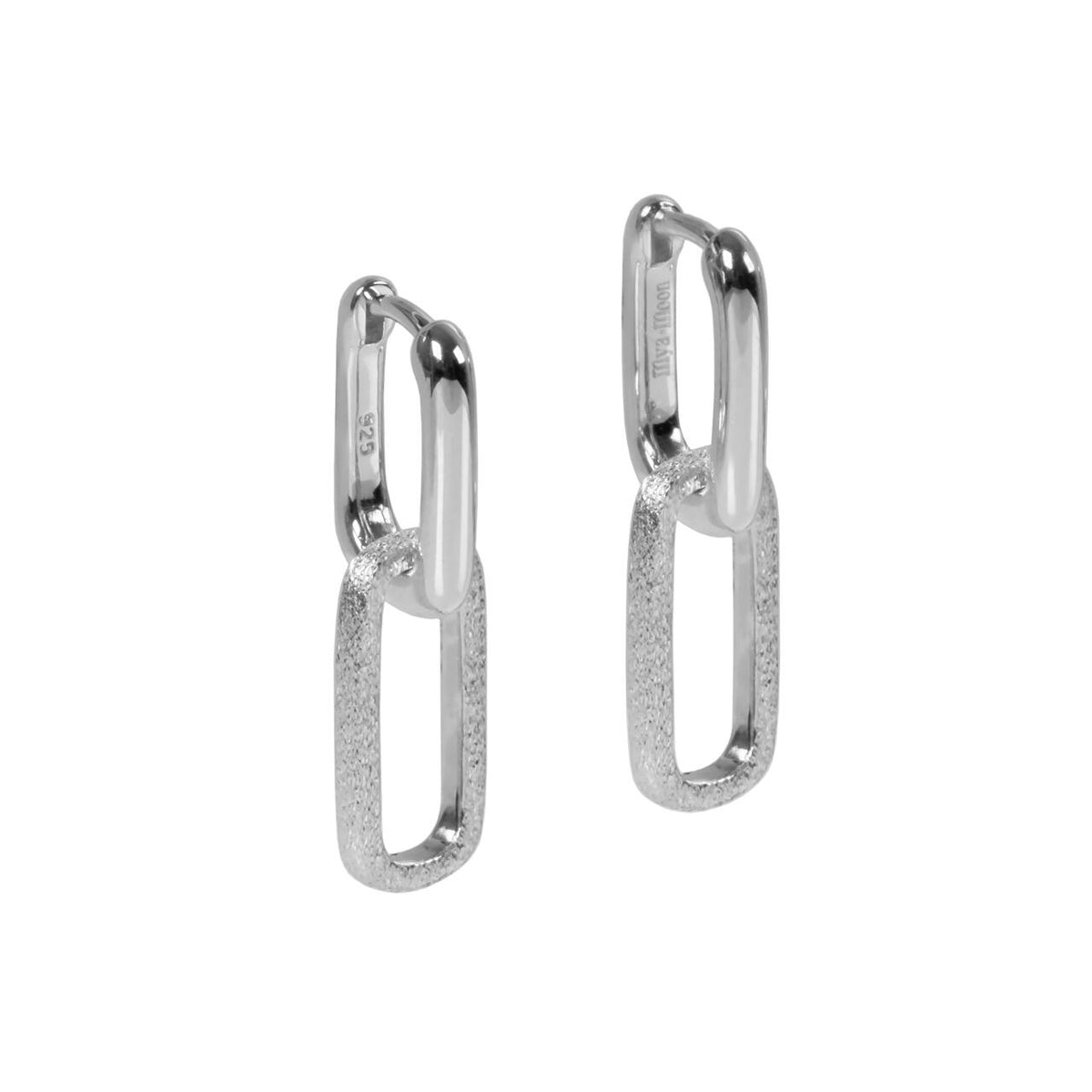 MyaMoon Metropolitan silver earrings — view 3