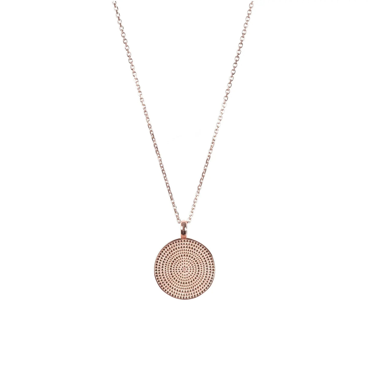 MyaMoon Juno Mandala silver medallion necklace — view 2