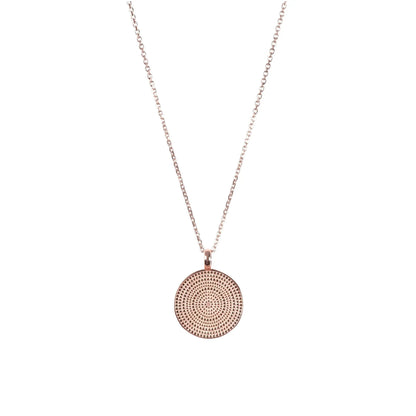 MyaMoon Juno Mandala silver medallion necklace — view 2