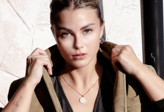 MyaMoon Metropolitan silver charm hoop earrings
