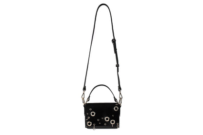 PYKOK Mia studded leather crossbody bag in black — view 8