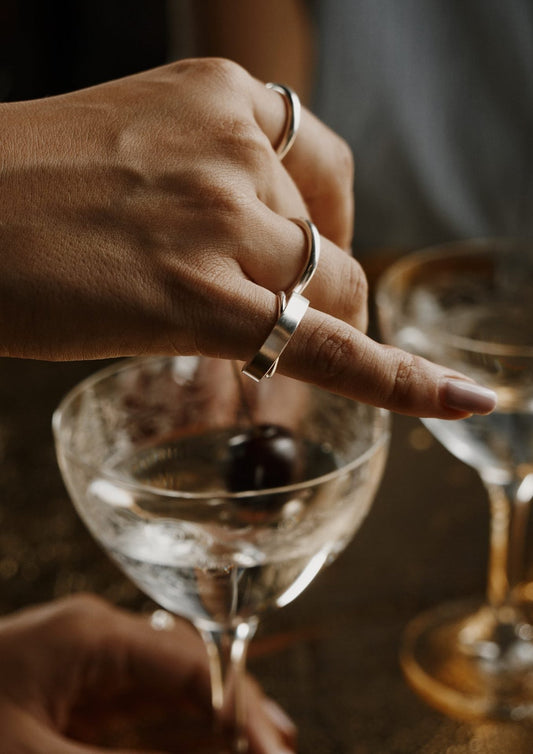NO MORE Milky Way sterling silver spinner ring