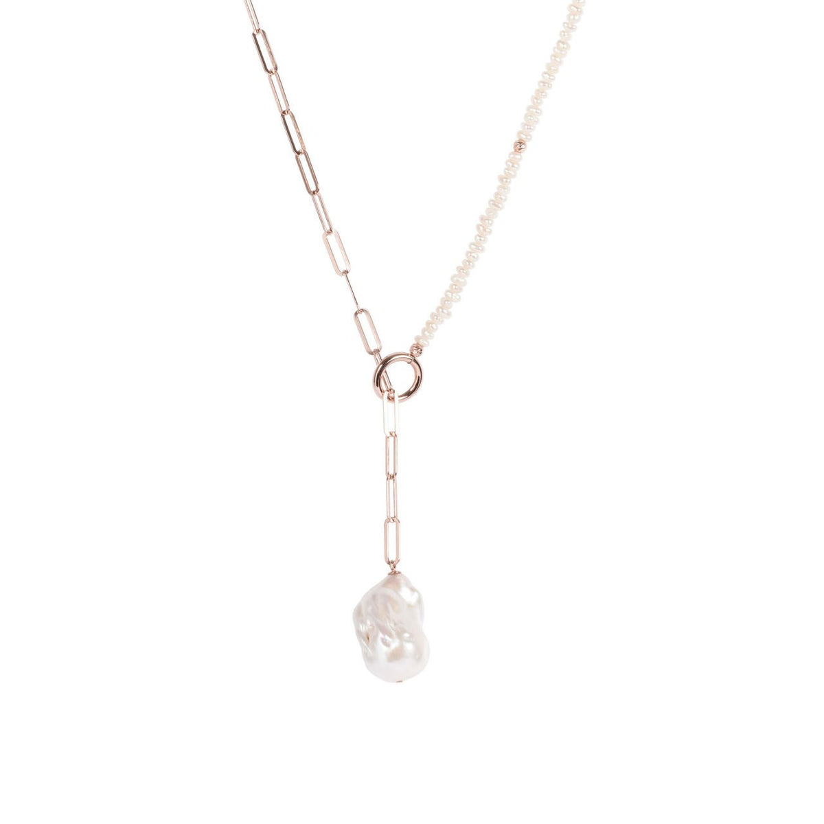 MyaMoon Mother-Pearl silver pearl choker — view 3
