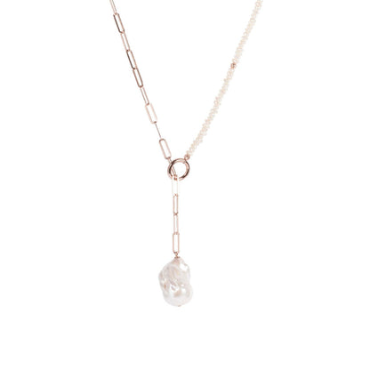 MyaMoon Mother-Pearl silver pearl choker — view 3