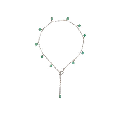 New Vintage by Kriss Eat Pray Love silver gemstone anklet — view 10