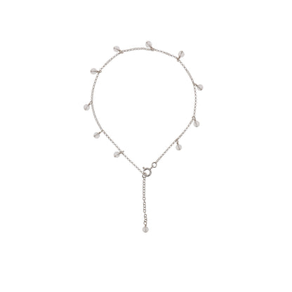 New Vintage by Kriss Eat Pray Love silver gemstone anklet — view 9
