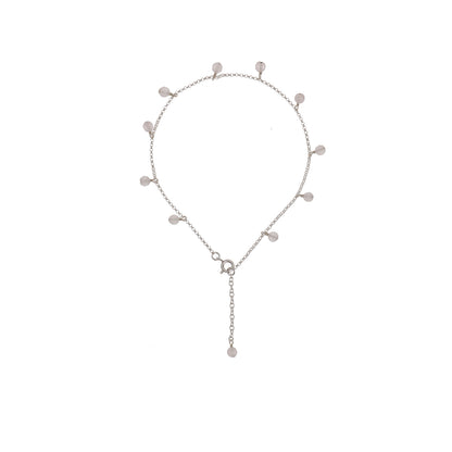 New Vintage by Kriss Eat Pray Love silver gemstone anklet — view 8