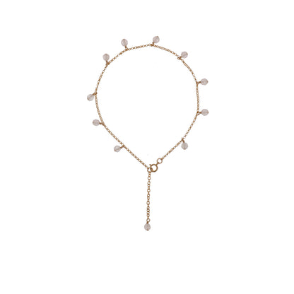 New Vintage by Kriss Eat Pray Love silver gemstone anklet — view 7