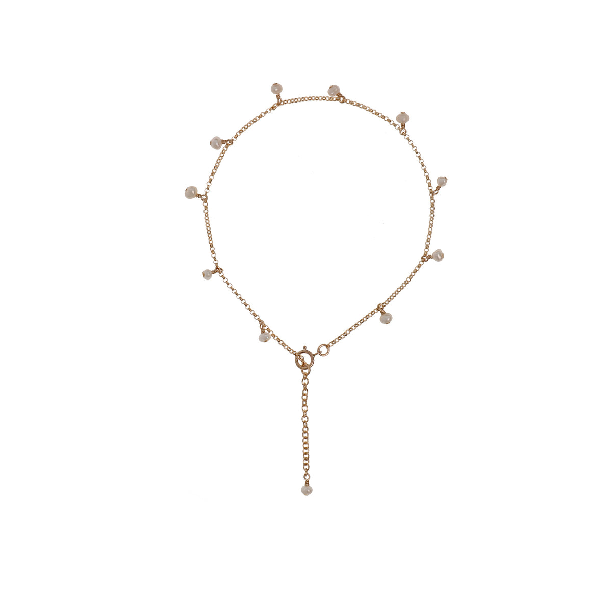 New Vintage by Kriss Eat Pray Love silver gemstone anklet — view 6