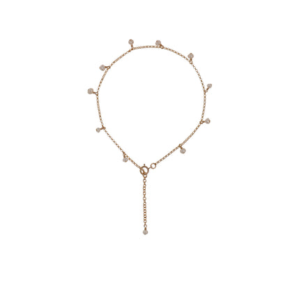 New Vintage by Kriss Eat Pray Love silver gemstone anklet — view 6