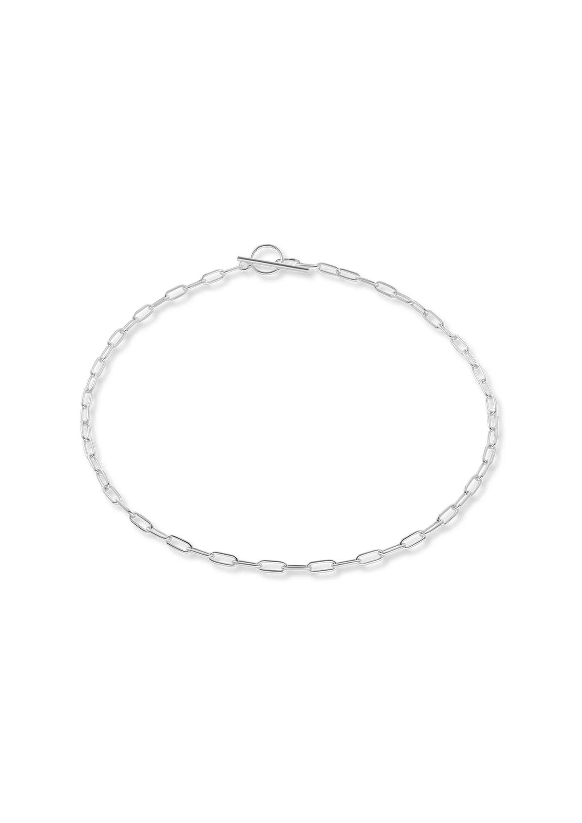 NO MORE Paper Clip sterling silver choker necklace — view 4