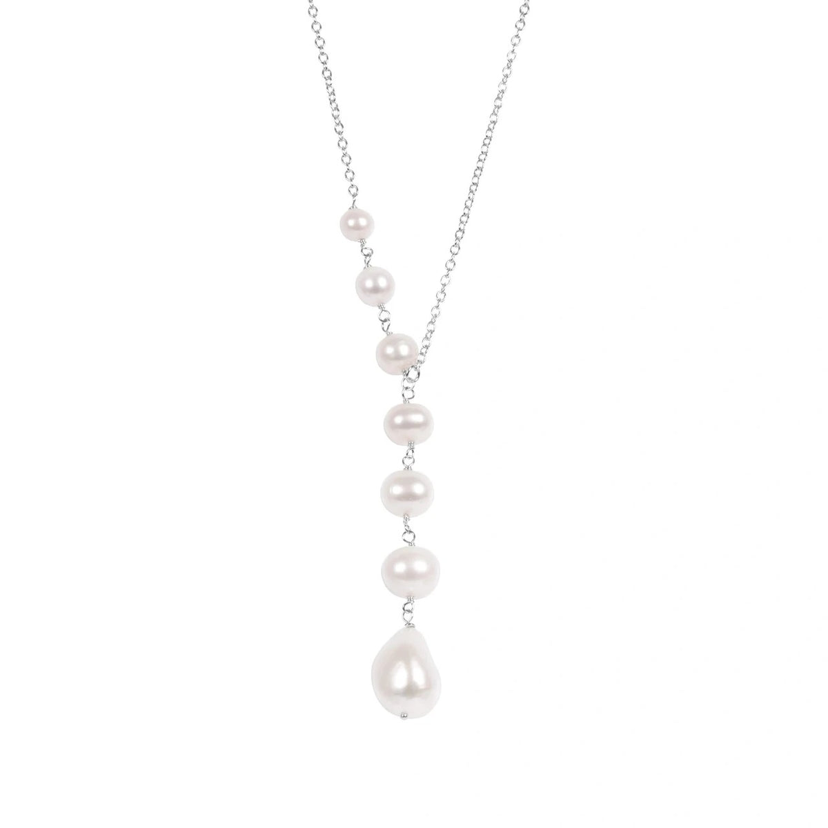 MyaMoon Pearl Dreamer silver pearl necklace — view 2