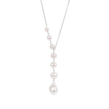MyaMoon Pearl Dreamer silver pearl necklace — view 2