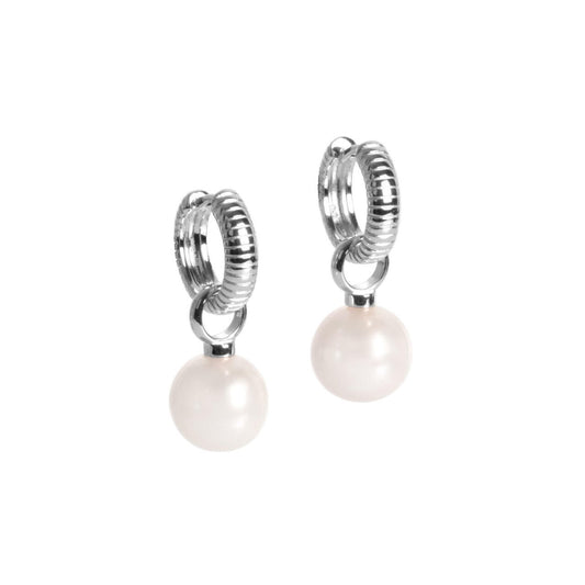 MyaMoon Pearldrop M silver pearl earrings
