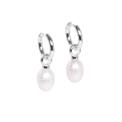 MyaMoon Pearldrop S silver pearl earrings