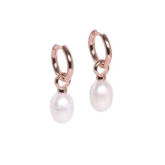 MyaMoon Pearldrop S silver pearl earrings — view 2