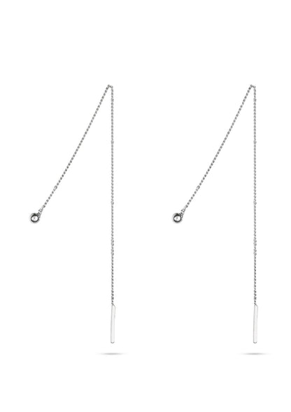NO MORE Pin Up sterling silver threader earrings — view 4